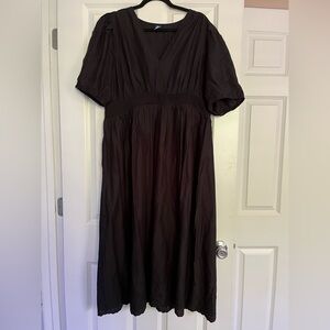 Old Navy Black Midi Dress